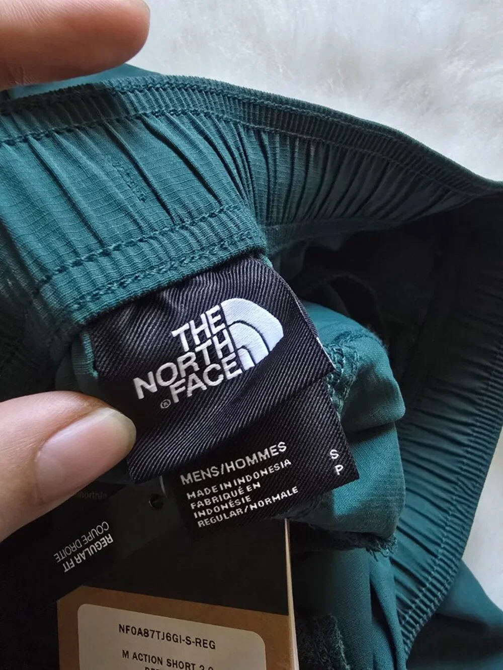 The North Face Teal Green Nylon Shorts size S